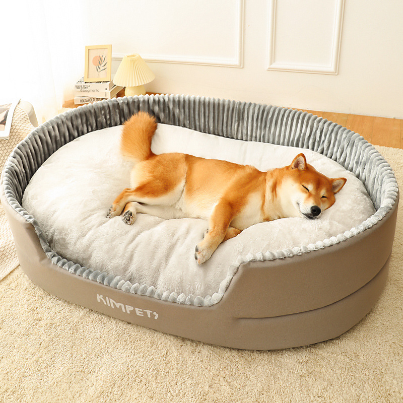 Universal pet dog bed with removable washable cover in various colors and sizes for dogs and cats