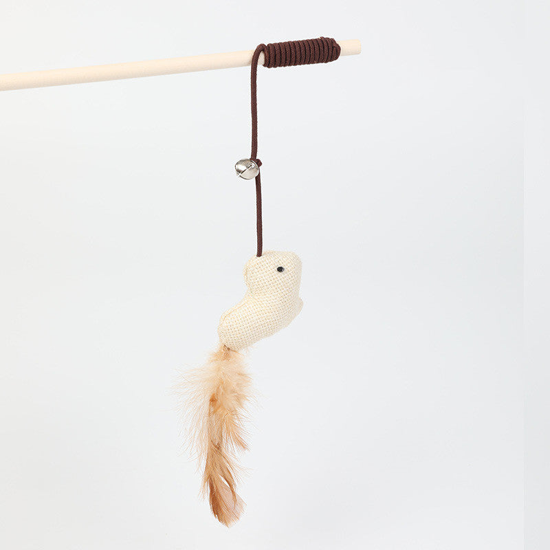 Wholesale Cat Toys - Interactive Sisal Cat Teaser Wand