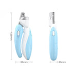 Close-up View of LED Pet Nail Clipper Blade Head