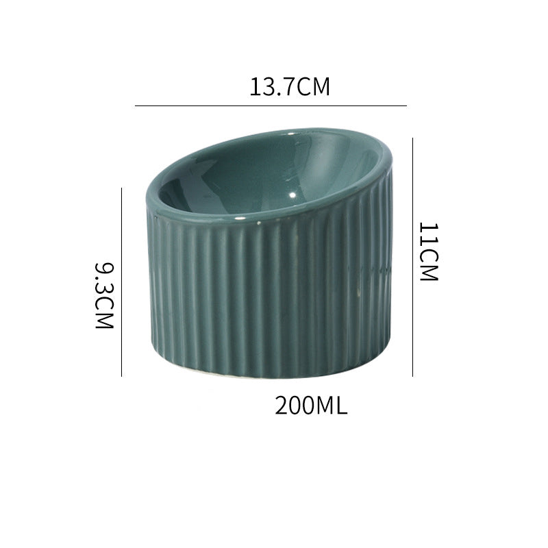 Elevated Ceramic Cat Bowls