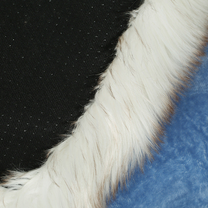 Pet Dog Supplies Faux Fur Thick Dog Mat for Large Dogs