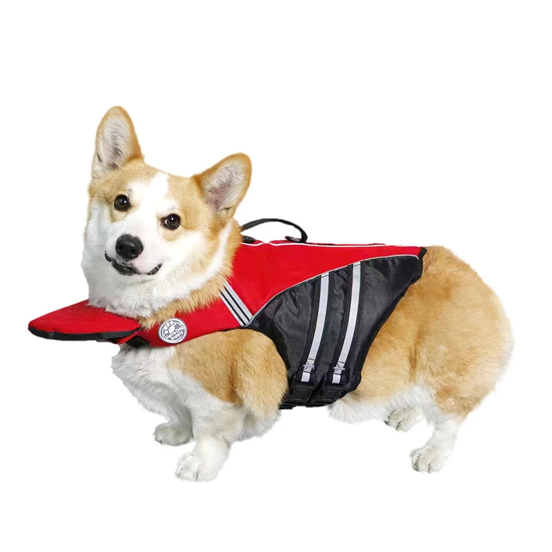 Dog Life Jacket - Adjustable Safety Swimming Vest for Dogs