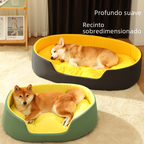 Universal pet dog bed with removable washable cover in various colors and sizes for dogs and cats