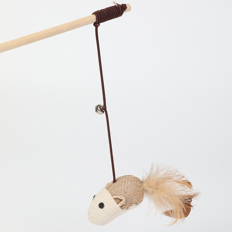 Wholesale Cat Toys - Interactive Sisal Cat Teaser Wand
