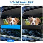 Adjustable strap attachment on dog car window chin support pad