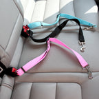 Adjustable nylon pet car seat belt strap for dogs and cats