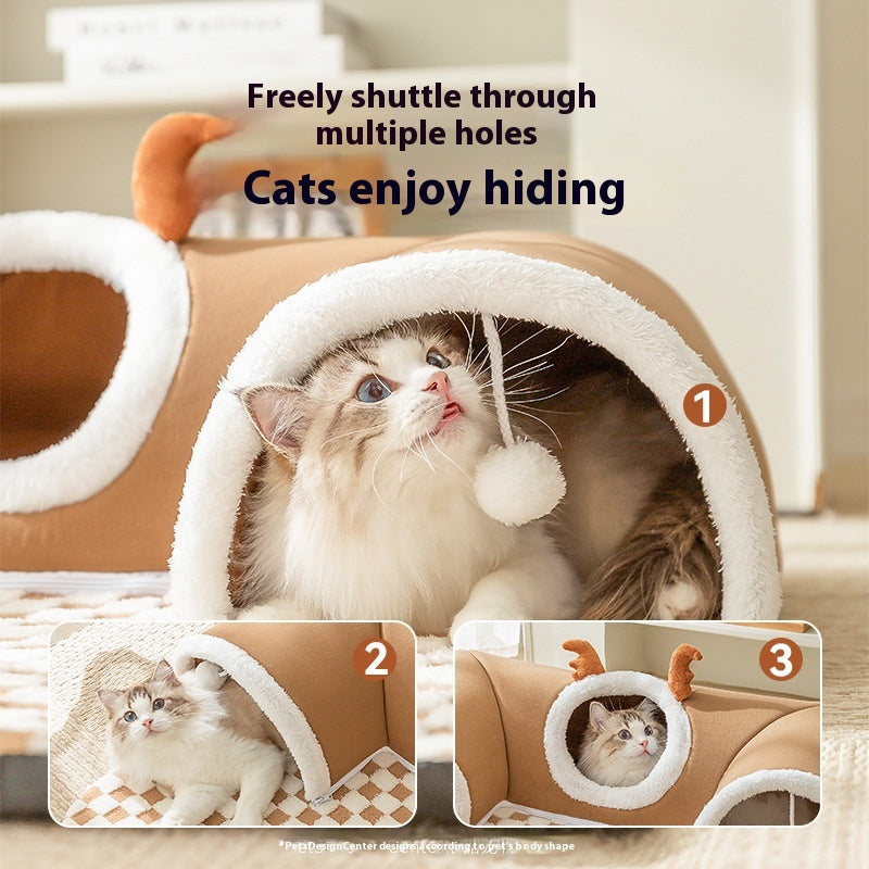 Cat Tunnel Play