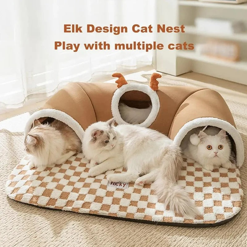 Cat Tunnel Play