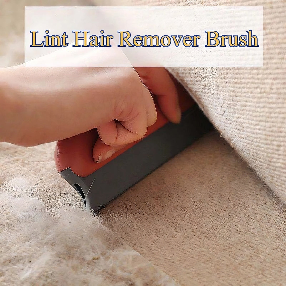 Dog hair remover roller tool picking up lint and fur from clothes
