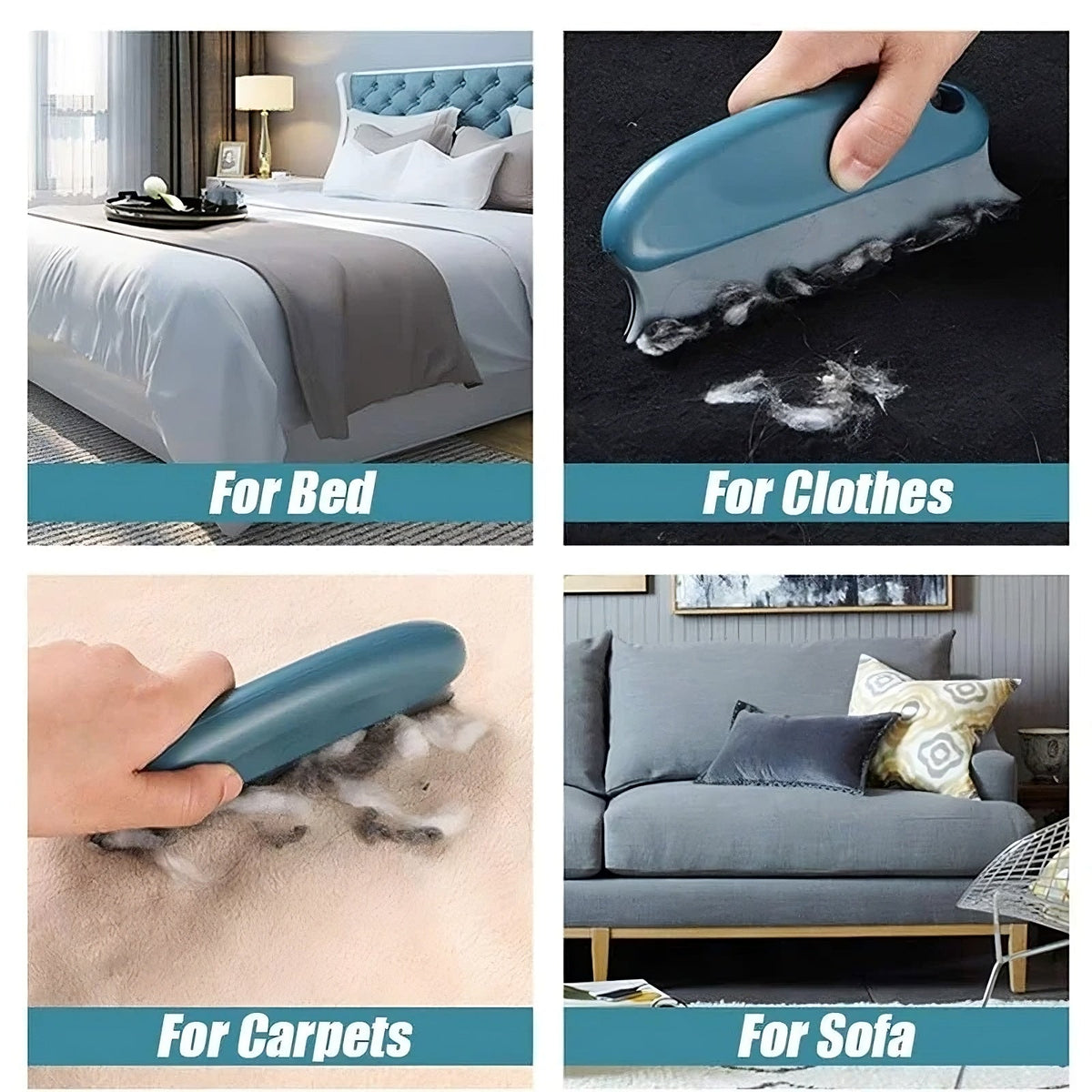 Easy to use pet hair lint roller remover with ergonomic handle