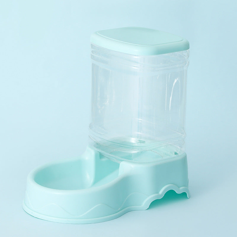 Large capacity pet feeder and water dispenser for small and medium pets