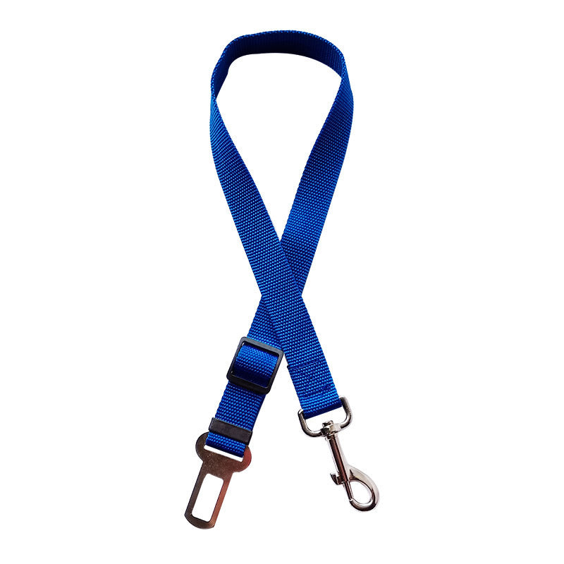Pet car seat belt clip attached to vehicle latch system